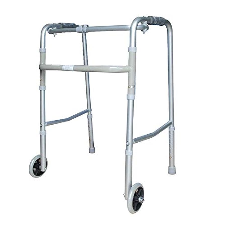 prezzo all´ingrosso Multifunctional Walker Elderly Disabled Walker Armrest Auxiliary Walking Bracket Aluminum Alloy (Color : Silver) negozio online
