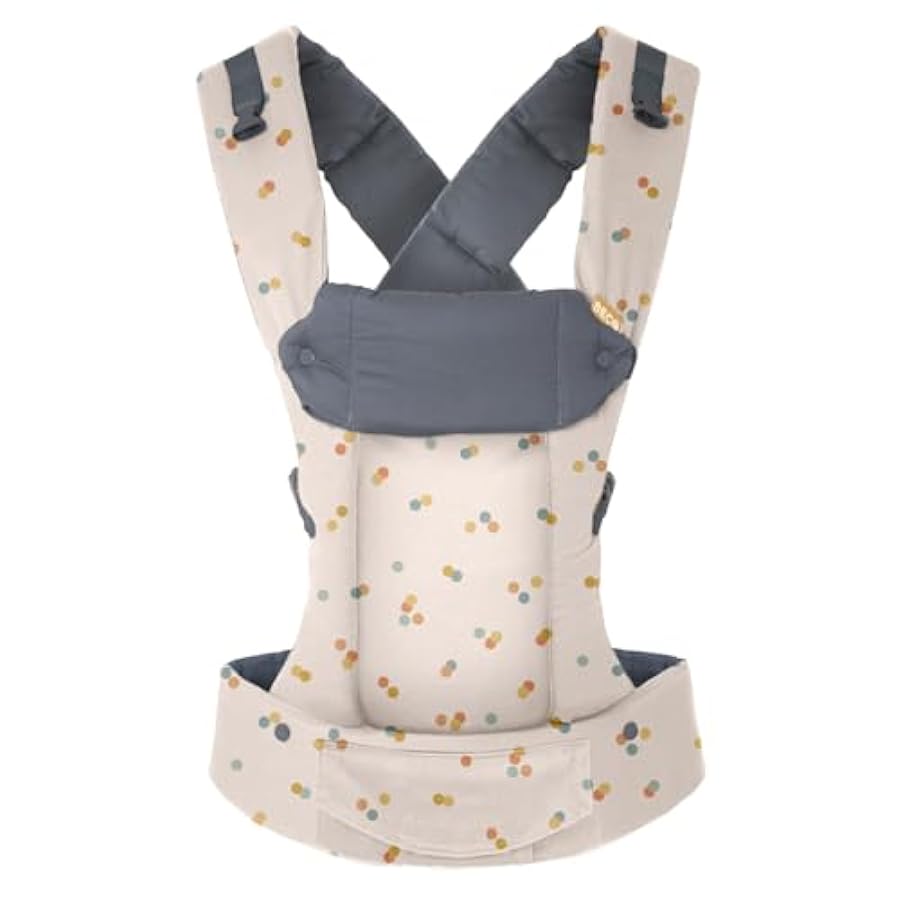 moda Beco Gemini - Marsupio per neonati e bambini, 100% cotone, zaino e marsupio anteriore con sedile regolabile, marsupio ergonomico per neonati da 3,2 a 15,9 kg (puntini) sconto