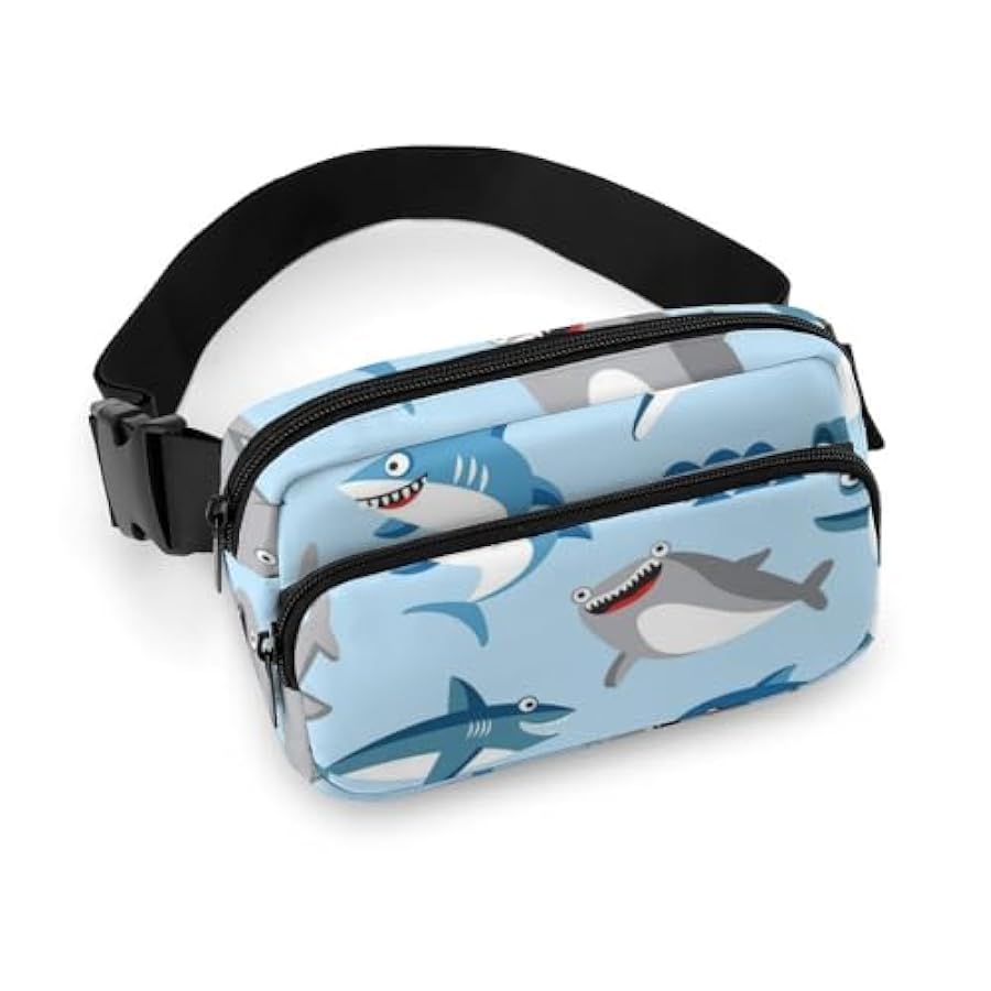 prezzo minimo OTRAHCSD Marsupio a forma di squalo blu carino, marsupio regolabile per corsa, camminata ed escursionismo, Come mostrato, 20x13cm in vendita