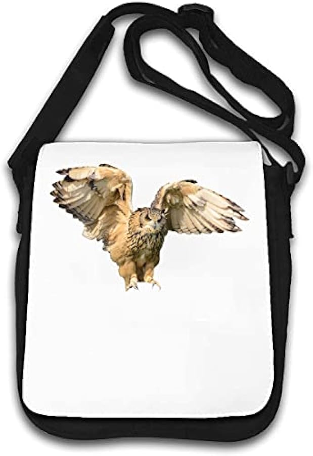 tesoro Brown Owl Hunting Spreading Wings Borsa a tracol