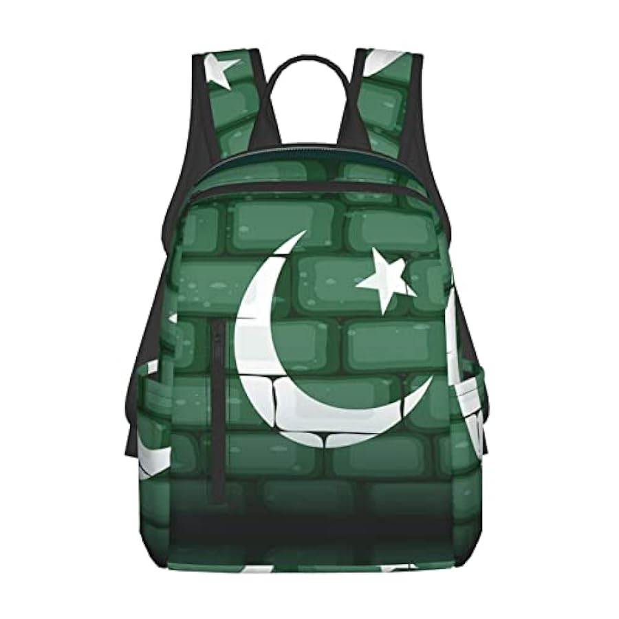 moda Zaino leggero da trekking con bandiera del Pakistan per donne, uomini, scuola, lavoro, viaggi, zaino leggero in vendita
