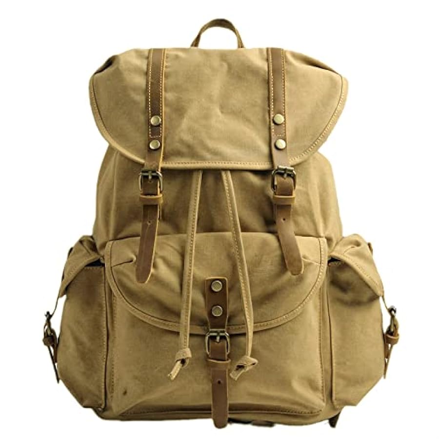 Il Best Seller SMACKO Zaino da trekking Leisure Backpack Outdoor High-capacity Mountaineering Backpack Computer Backpack Student Schoolbag Canvas Retro Backpack vendita calda