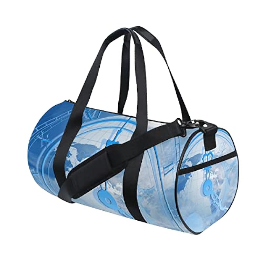 il prezzo più basso MALPLENA Blu Orologio modello Drum palestra borsone donna borsa da viaggio vendita calda