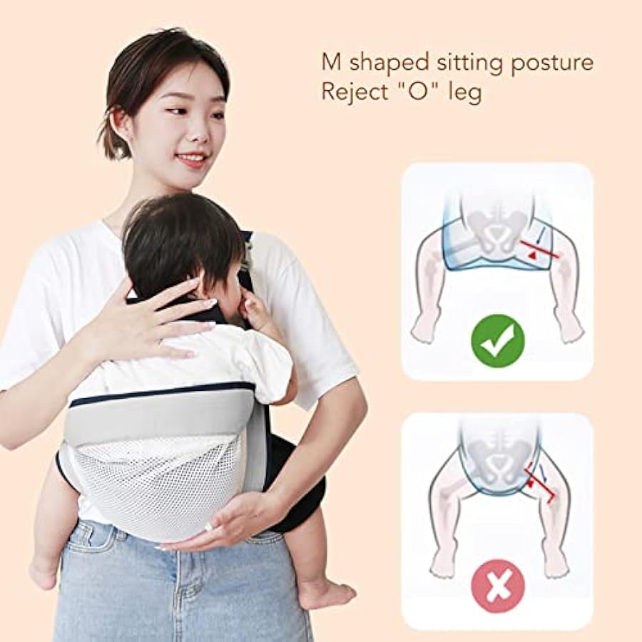 grande sconto Marsupio, fascia per bebè ergonomica, facile da allattare, pieghevole per i più piccoli Grigio outlet online shop