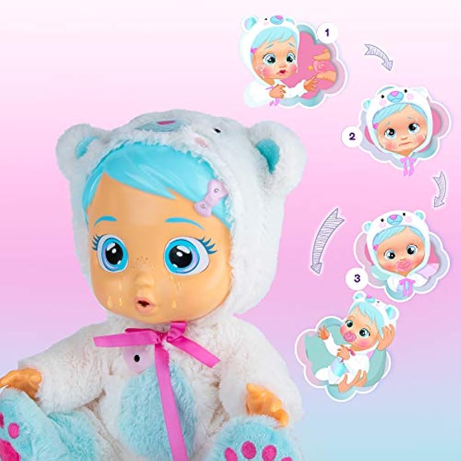 buon prezzo Bebés Llorones Kristal è malite + portabebè – Confezione da 1 bambola interattiva che piange e si mette malata e 1 portabebè a buon mercato