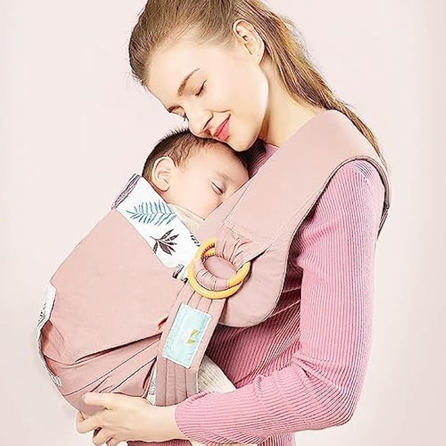 bello Fascia per bebè in cotone, con fibbia regolabile, per neonati fino a 15 kg, rosa a buon mercato